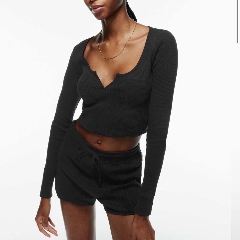 Tna Waffle Scoopneck Longsleeve